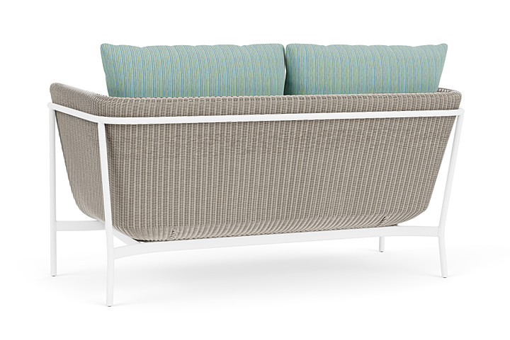 Lloyd Flanders™ Solstice Loveseat  - Linen, Matte White