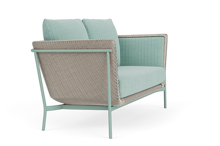 Lloyd Flanders™ Solstice Loveseat  - Linen, Sea Glass