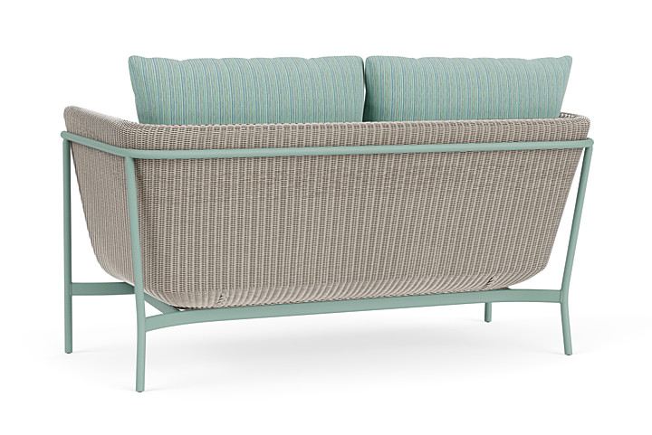 Lloyd Flanders™ Solstice Loveseat  - Linen, Sea Glass