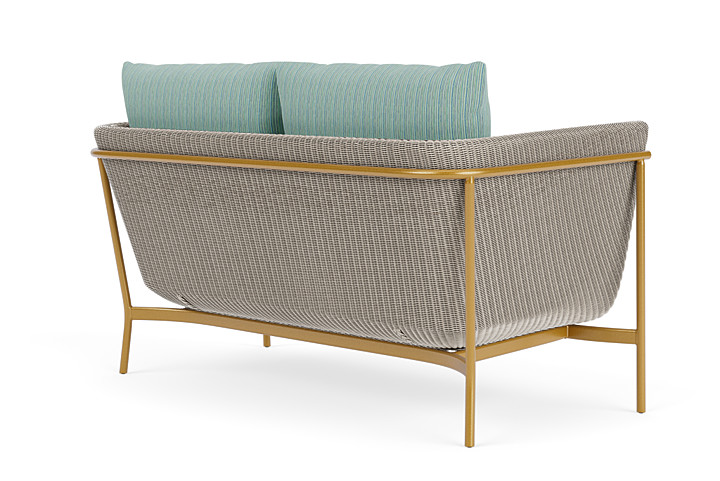 Lloyd Flanders™ Solstice Loveseat  - Linen, Metallic Gold