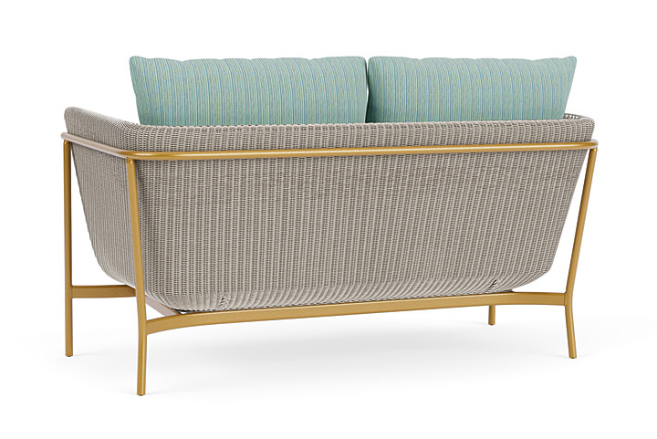 Lloyd Flanders™ Solstice Loveseat  - Linen, Metallic Gold