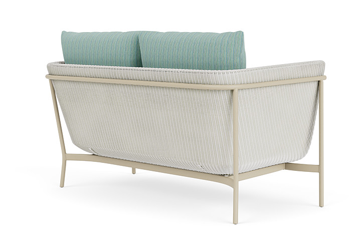 Lloyd Flanders™ Solstice Loveseat  - Matte White, Linen