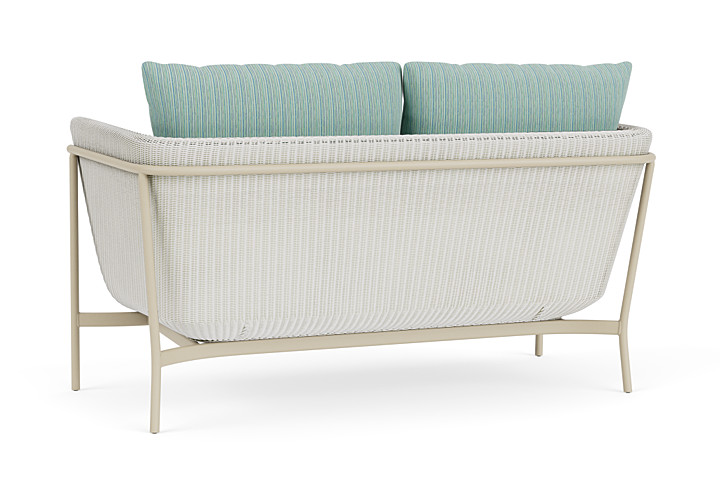 Lloyd Flanders™ Solstice Loveseat  - Matte White, Linen