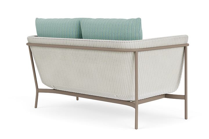 Lloyd Flanders™ Solstice Loveseat  - Matte White, French Beige