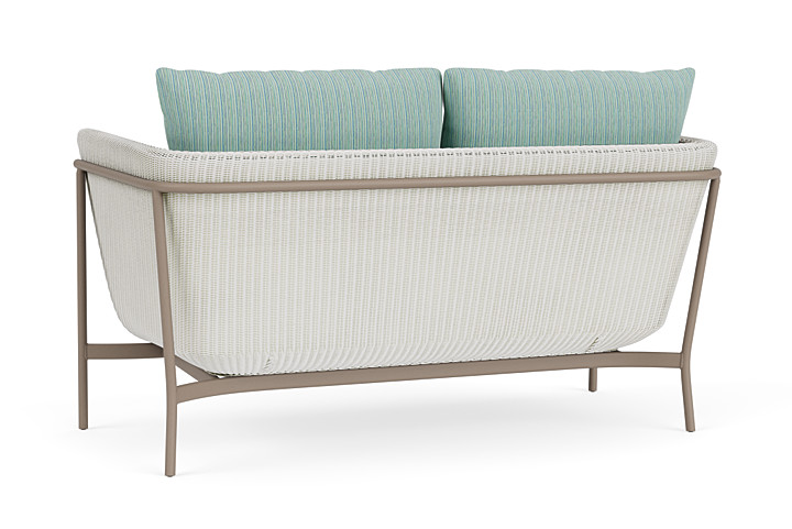 Lloyd Flanders™ Solstice Loveseat  - Matte White, French Beige