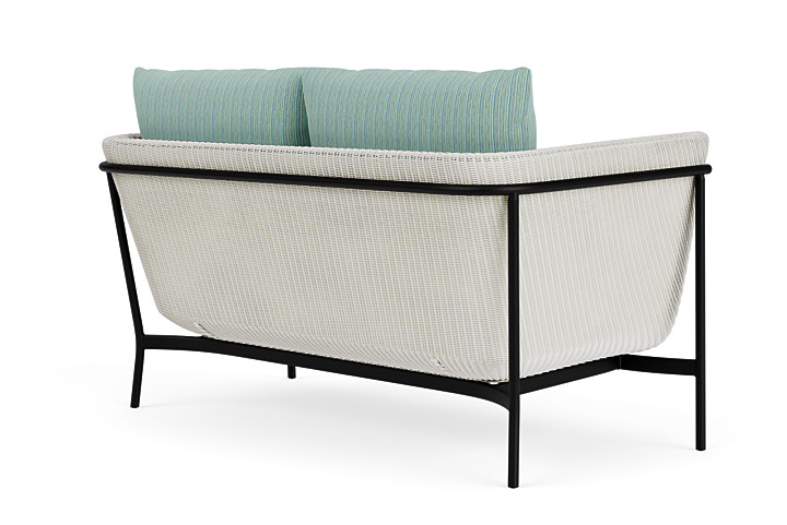 Lloyd Flanders™ Solstice Loveseat  - Matte White, Ebony