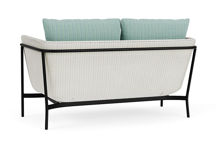 Lloyd Flanders™ Solstice Loveseat  - Matte White, Ebony