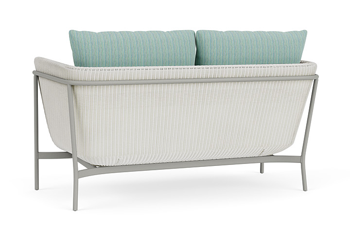 Lloyd Flanders™ Solstice Loveseat  - Matte White, Platinum