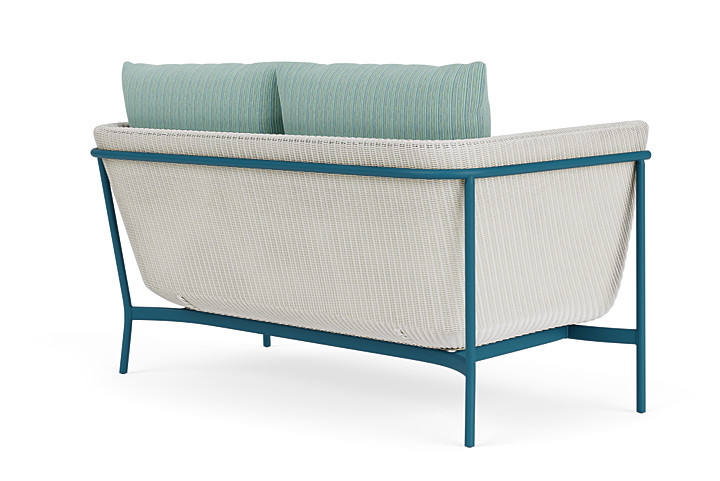 Lloyd Flanders™ Solstice Loveseat  - Matte White, Peacock