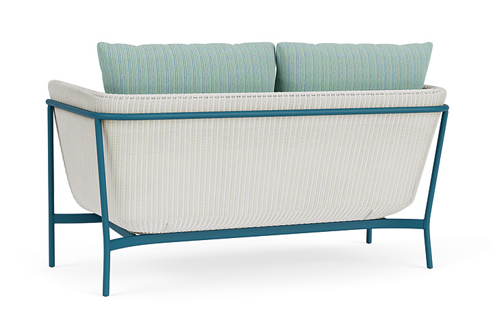 Lloyd Flanders™ Solstice Loveseat  - Matte White, Peacock