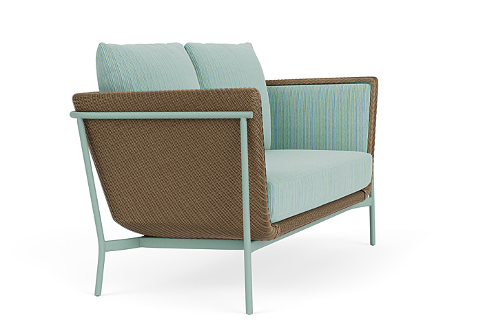 Lloyd Flanders™ Solstice Loveseat  - Fawn, Sea Glass