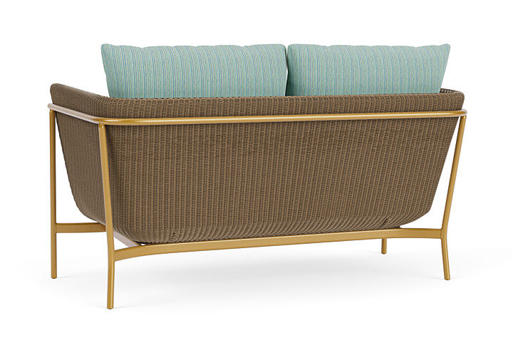 Lloyd Flanders™ Solstice Loveseat  - Fawn, Metallic Gold