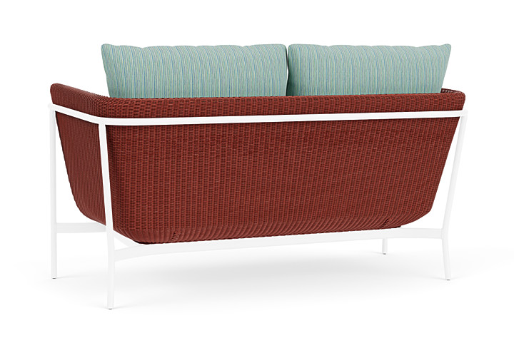 Lloyd Flanders™ Solstice Loveseat  - Terracotta, White