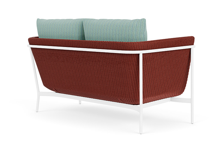 Lloyd Flanders™ Solstice Loveseat  - Terracotta, Matte White