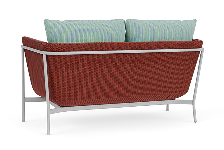 Lloyd Flanders™ Solstice Loveseat  - Terracotta, Metallic Silver