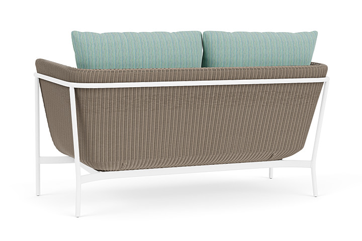 Lloyd Flanders™ Solstice Loveseat  - French Beige, Matte White