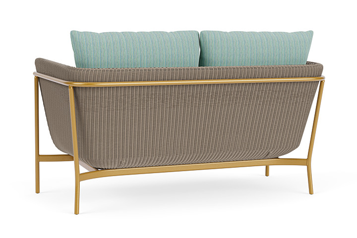 Lloyd Flanders™ Solstice Loveseat  - French Beige, Metallic Gold