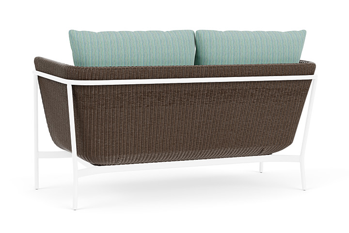 Lloyd Flanders™ Solstice Loveseat  - Bark, White