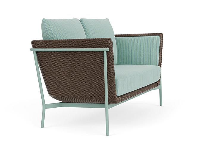 Lloyd Flanders™ Solstice Loveseat  - Bark, Sea Glass