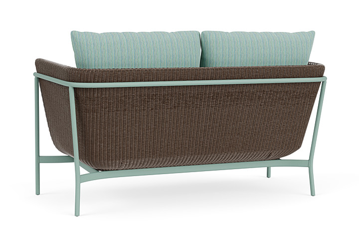 Lloyd Flanders™ Solstice Loveseat  - Bark, Sea Glass