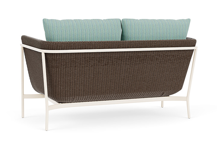 Lloyd Flanders™ Solstice Loveseat  - Bark, Ivory