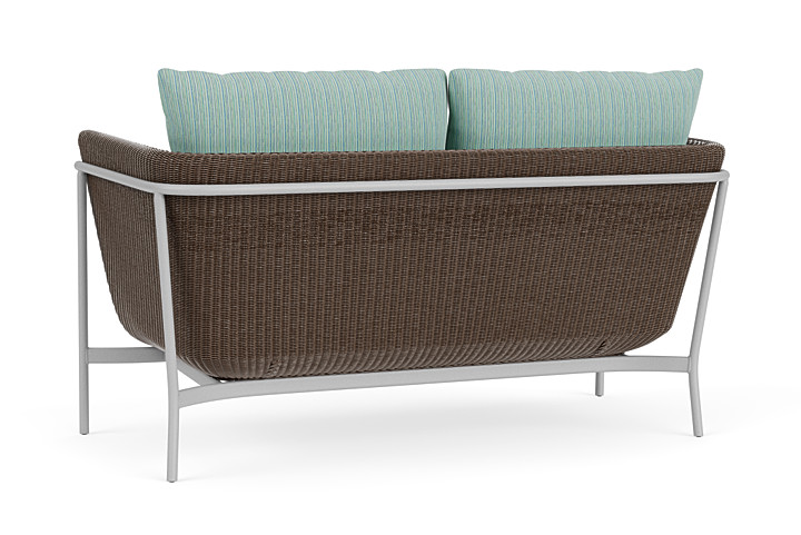 Lloyd Flanders™ Solstice Loveseat  - Bark, Metallic Silver