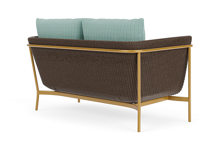 Lloyd Flanders™ Solstice Loveseat  - Bark, Metallic Gold