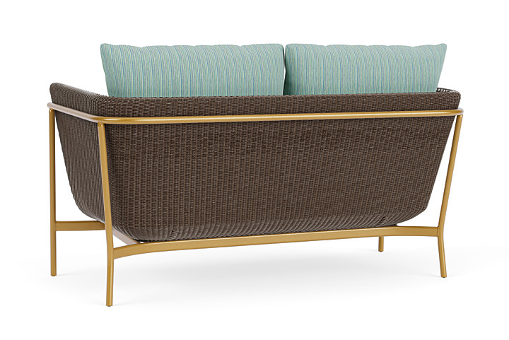 Lloyd Flanders™ Solstice Loveseat  - Bark, Metallic Gold