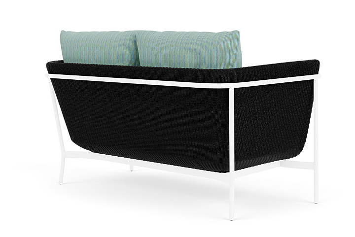 Lloyd Flanders™ Solstice Loveseat  - Ebony, White