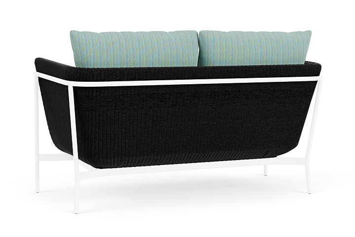 Lloyd Flanders™ Solstice Loveseat  - Ebony, White