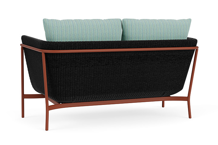 Lloyd Flanders™ Solstice Loveseat  - Ebony, Terracotta