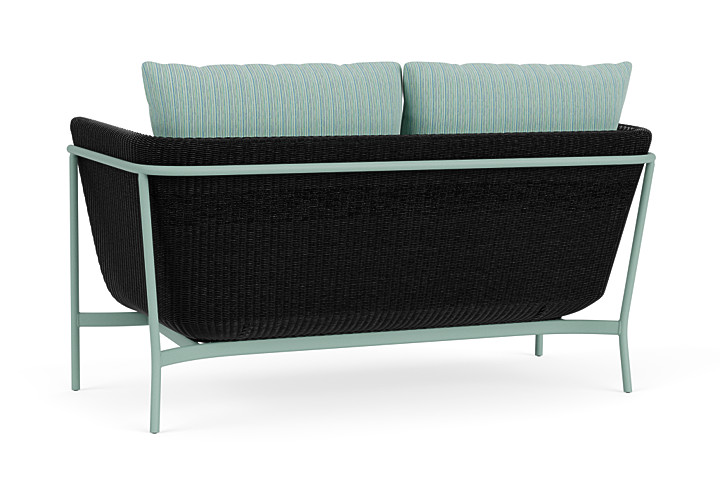 Lloyd Flanders™ Solstice Loveseat  - Ebony, Sea Glass