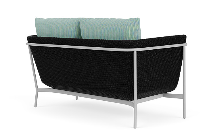 Lloyd Flanders™ Solstice Loveseat  - Ebony, Metallic Silver