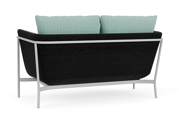 Lloyd Flanders™ Solstice Loveseat  - Ebony, Metallic Silver