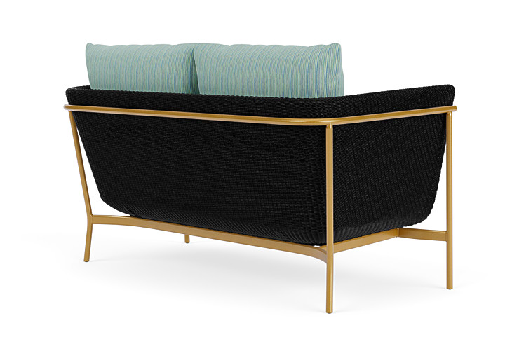 Lloyd Flanders™ Solstice Loveseat  - Ebony, Metallic Gold