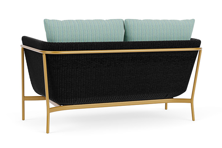 Lloyd Flanders™ Solstice Loveseat  - Ebony, Metallic Gold