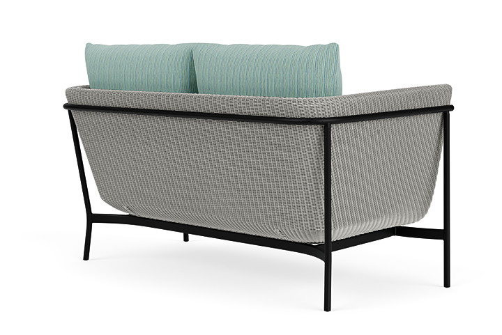 Lloyd Flanders™ Solstice Loveseat  - Platinum, Ebony