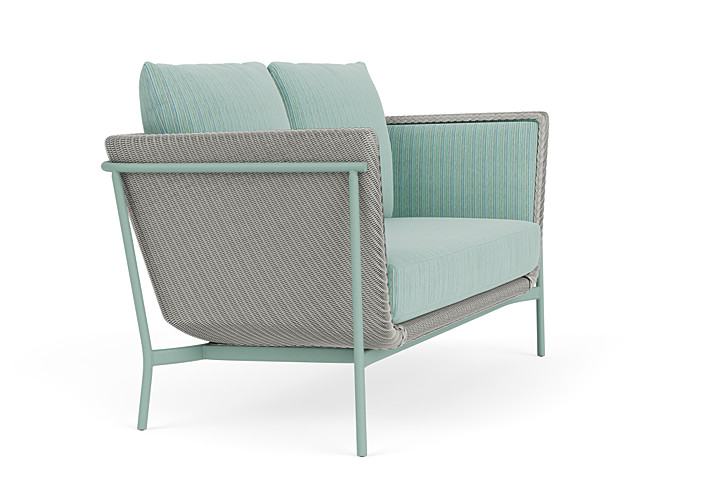 Lloyd Flanders™ Solstice Loveseat  - Platinum, Sea Glass