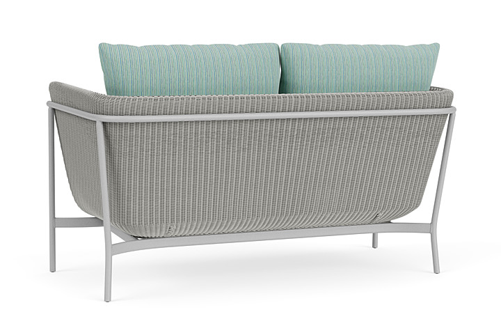 Lloyd Flanders™ Solstice Loveseat  - Platinum, Metallic Silver