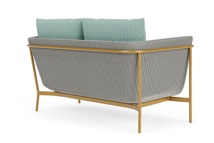 Lloyd Flanders™ Solstice Loveseat  - Platinum, Metallic Gold