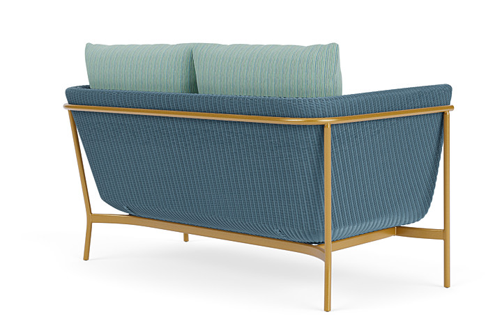 Lloyd Flanders™ Solstice Loveseat  - Stillwater, Metallic Gold