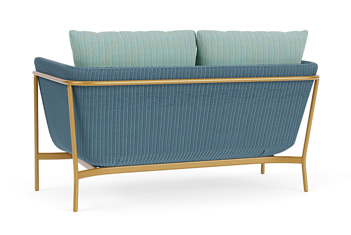 Lloyd Flanders™ Solstice Loveseat  - Stillwater, Metallic Gold