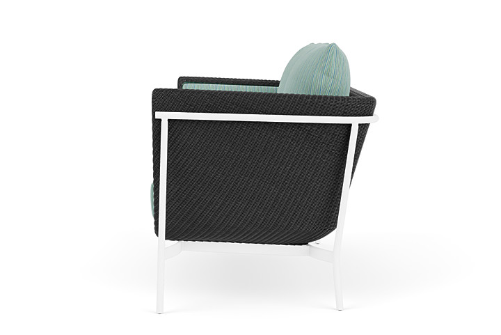 Lloyd Flanders™ Solstice Loveseat  - Charcoal, Matte White