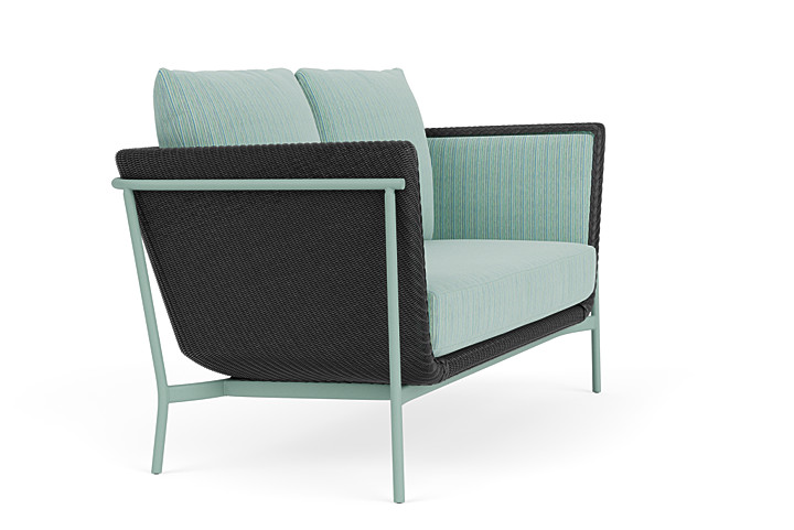 Lloyd Flanders™ Solstice Loveseat  - Charcoal, Sea Glass