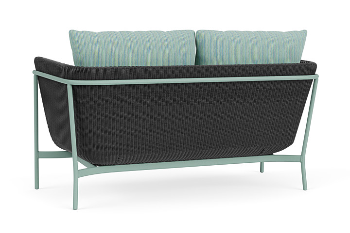 Lloyd Flanders™ Solstice Loveseat  - Charcoal, Sea Glass