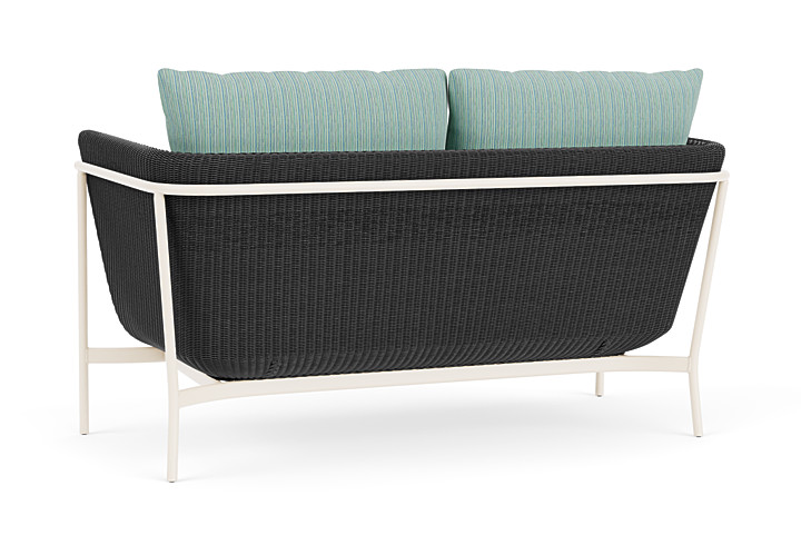 Lloyd Flanders™ Solstice Loveseat  - Charcoal, Ivory