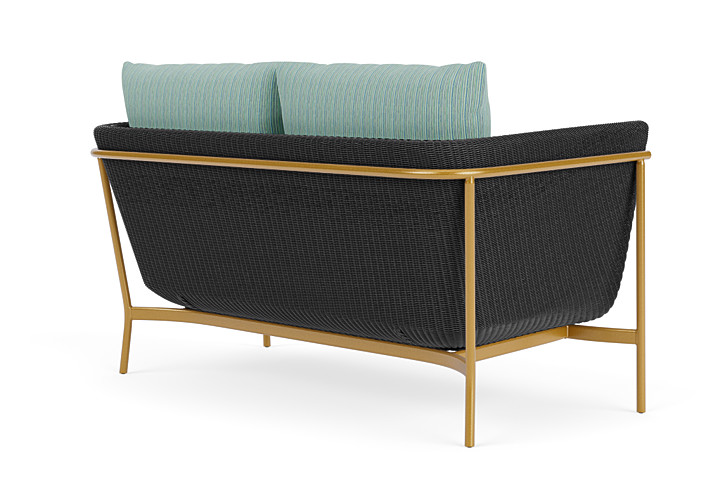 Lloyd Flanders™ Solstice Loveseat  - Charcoal, Metallic Gold