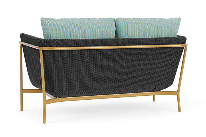 Lloyd Flanders™ Solstice Loveseat  - Charcoal, Metallic Gold