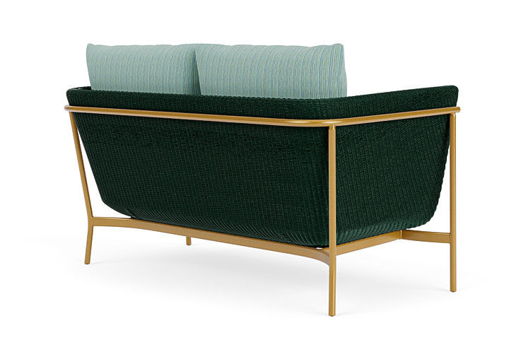 Lloyd Flanders™ Solstice Loveseat  - Woodland, Metallic Gold