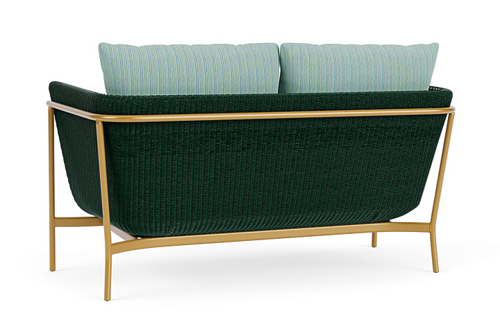 Lloyd Flanders™ Solstice Loveseat  - Woodland, Metallic Gold